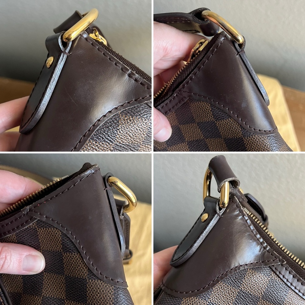 💸 SOLD • Authentic Louis Vuitton Thames GM Damier Ebene Shoulder Bag - Picture 9 of 13